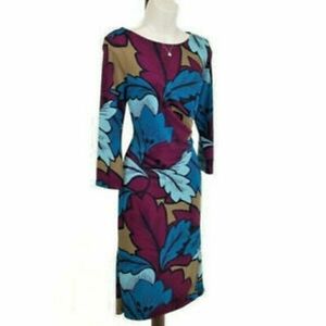 Bold faux wrap dress